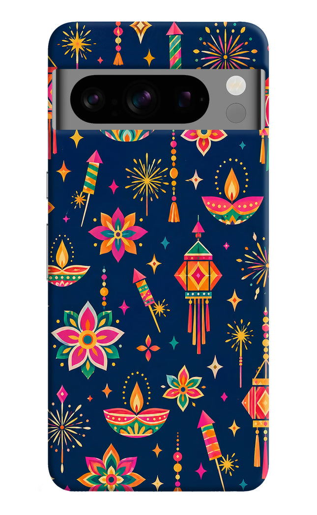 Festive Pop Google Pixel 8 Pro Hard Case Back Cover by Casekaro
