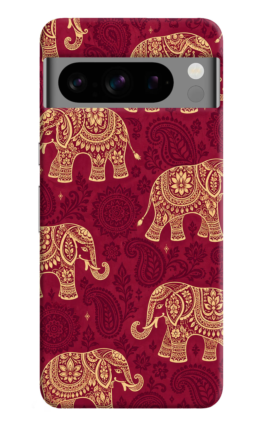 Maroon Elephant Google Pixel 8 Pro Back Cover, Hard case