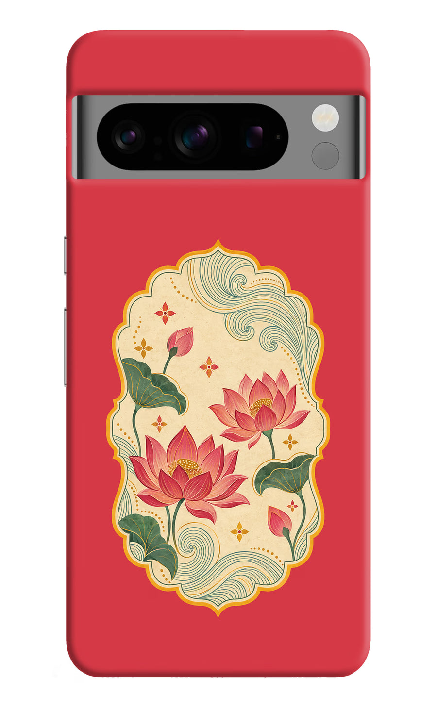 Pink Lotus Google Pixel 8 Pro Back Cover, Hard case