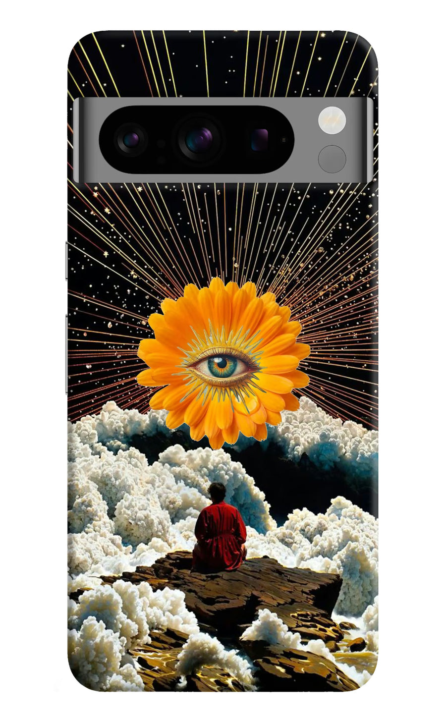 Cosmic Flower Google Pixel 8 Pro Back Cover, Hard case