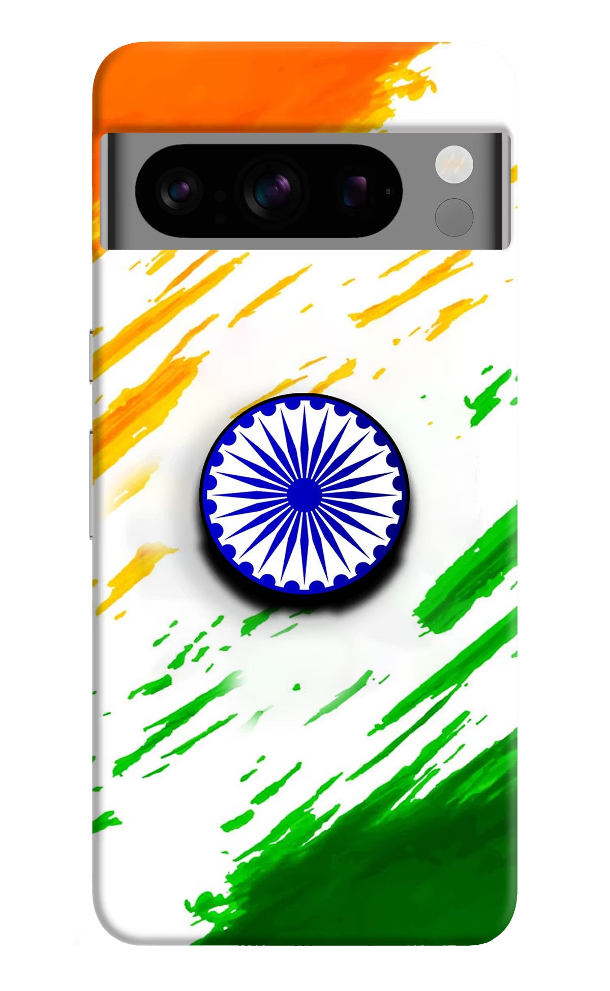 Indian Flag Ashoka Chakra Google Pixel 8 Pro Pop Case by Casekaro