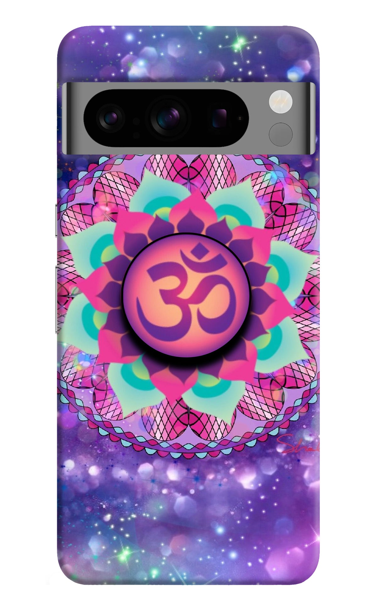 Om Purple Google Pixel 8 Pro Pop Case