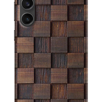 Wooden Cube Design Samsung S23 FE 5G Hard Case Back Cover by Casekaro