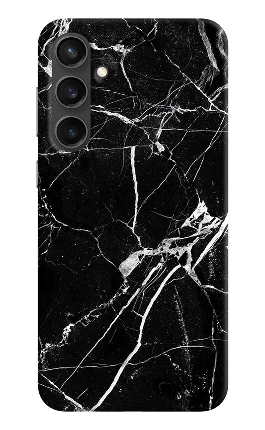 Black Marble Pattern Samsung S23 FE 5G Hard Case Back Cover by Casekaro