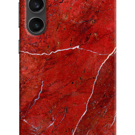 Red Marble Design Samsung S23 FE 5G Hard Case Back Cover by Casekaro