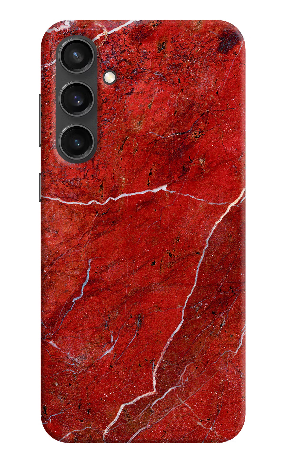Red Marble Design Samsung S23 FE 5G Hard Case Back Cover by Casekaro