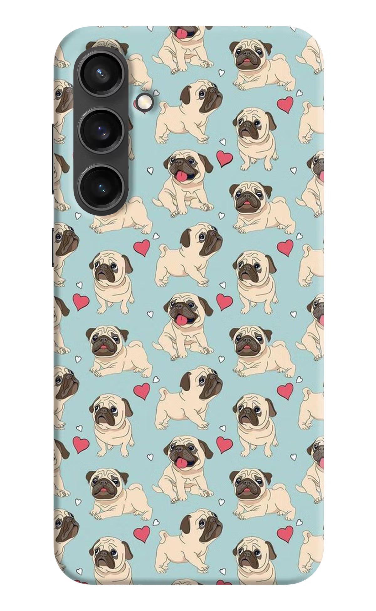 Pug Dog Samsung S23 FE 5G Hard Case Back Cover by Casekaro