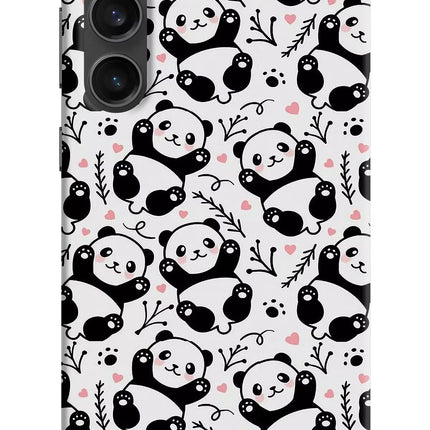 Cute Panda Samsung S23 FE 5G Hard Case Back Cover by Casekaro
