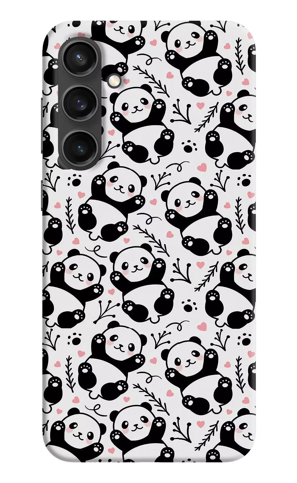 Cute Panda Samsung S23 FE 5G Hard Case Back Cover by Casekaro