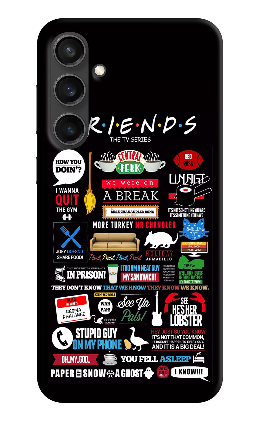 FRIENDS Samsung S23 FE 5G Back Cover, Hard case