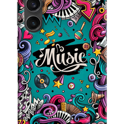 Music Graffiti Samsung S23 FE 5G Hard Case Back Cover by Casekaro