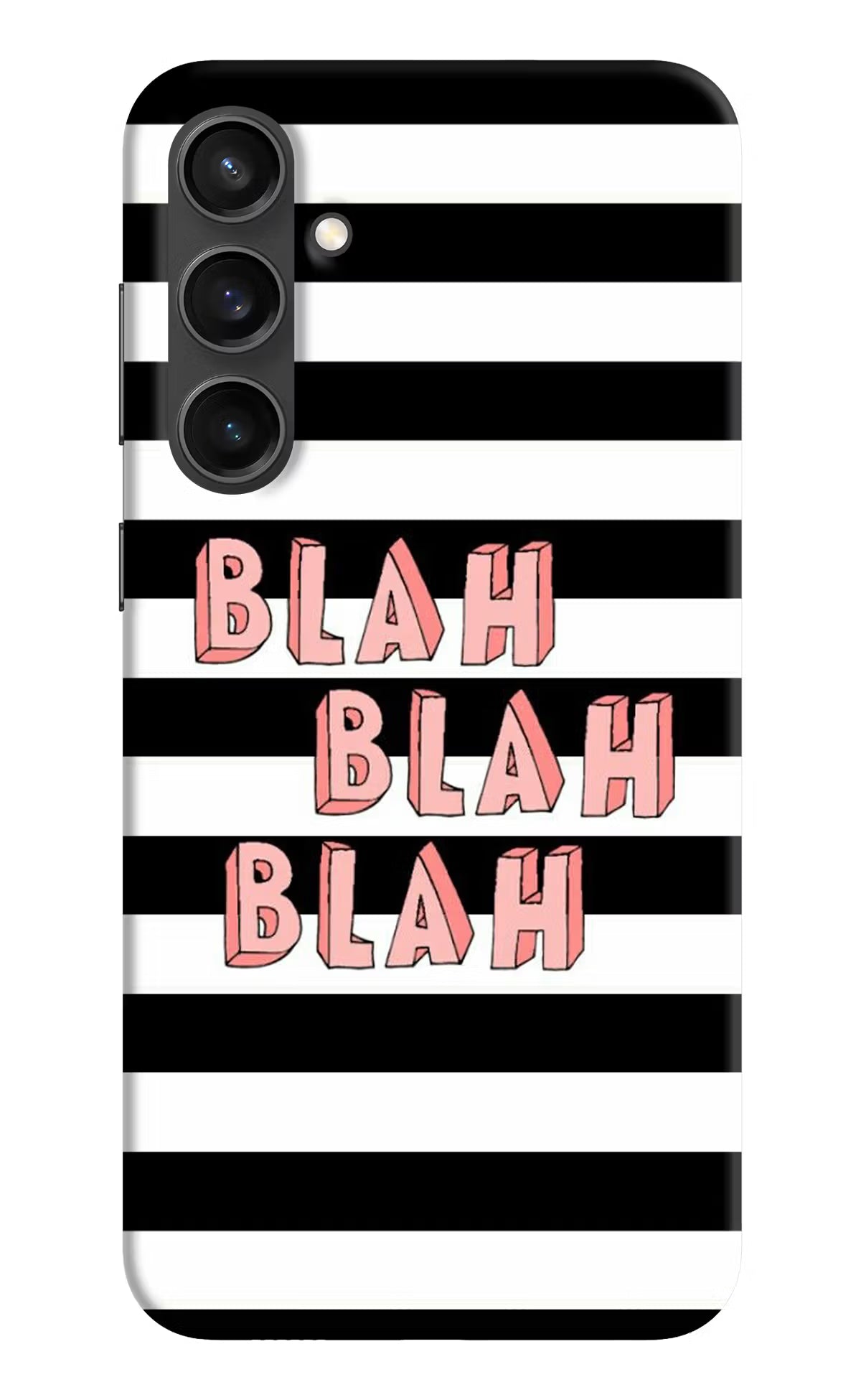 Blah Blah Blah Samsung S23 FE 5G Hard Case Back Cover by Casekaro
