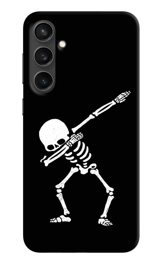 Dabbing Skeleton Art Samsung S23 FE 5G Hard Case Back Cover by Casekaro