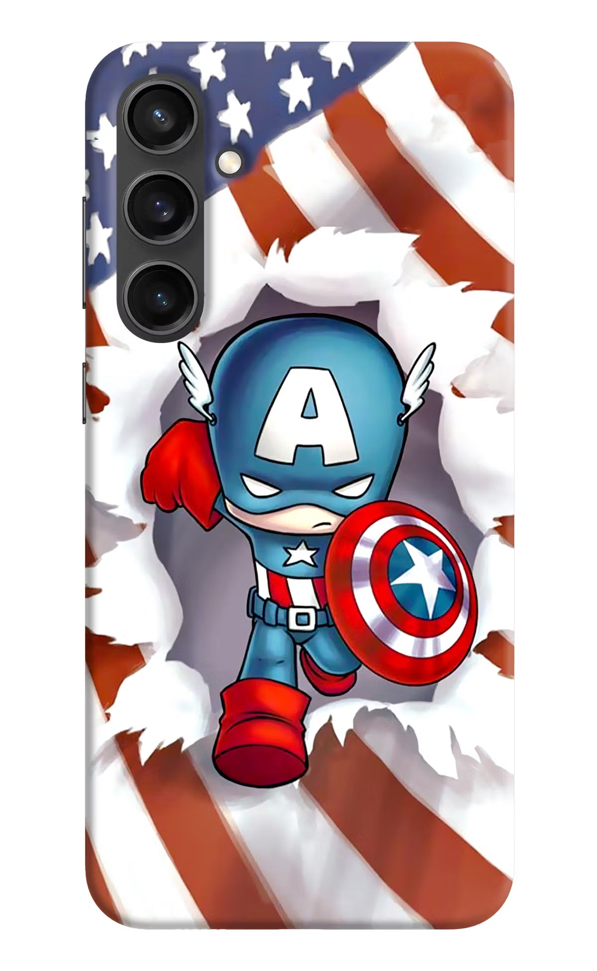 Captain America Samsung S23 FE 5G Hard Case Back Cover by Casekaro