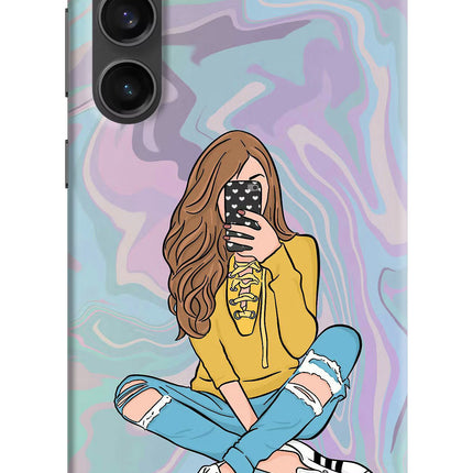 Selfie Girl Samsung S23 FE 5G Hard Case Back Cover by Casekaro