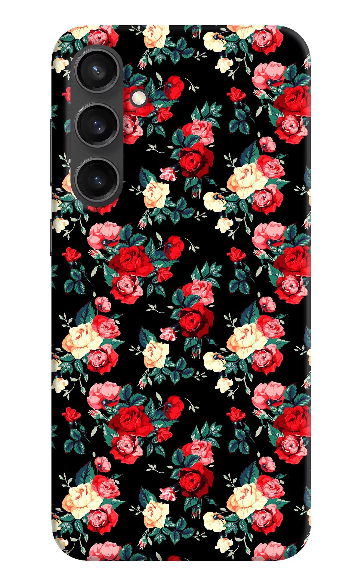 Rose Pattern Samsung S23 FE 5G Hard Case Back Cover by Casekaro