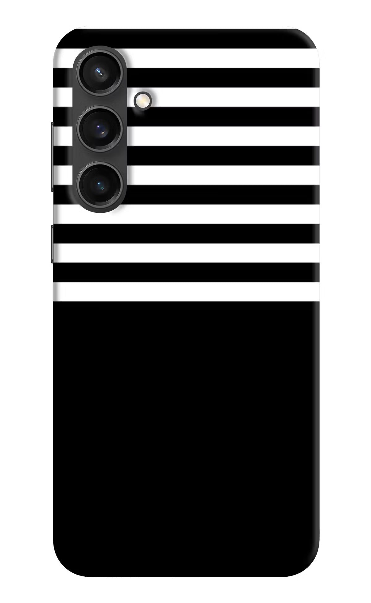 Black and White Print Samsung S23 FE 5G Hard Case Back Cover by Casekaro