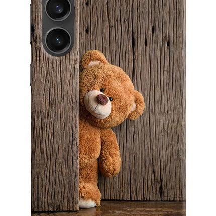Teddy Wooden Samsung S23 FE 5G Hard Case Back Cover by Casekaro