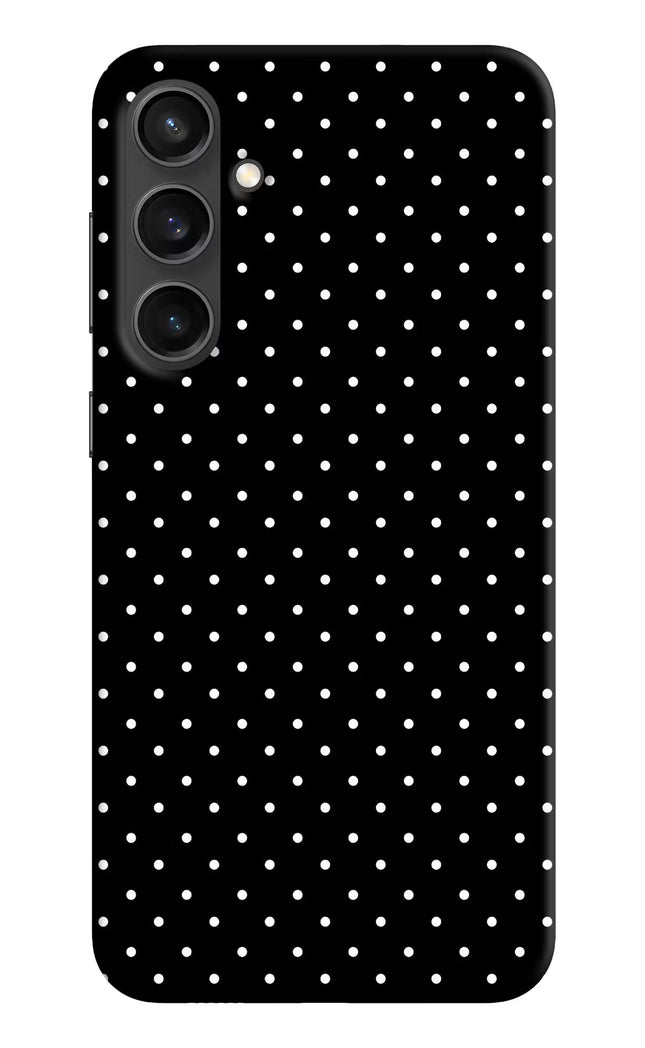 White Dots Samsung S23 FE 5G Hard Case Back Cover by Casekaro