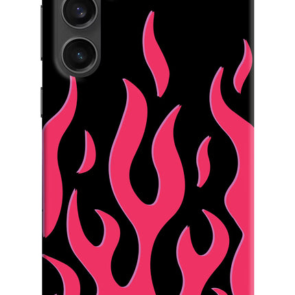 Fire Flames Samsung S23 FE 5G Hard Case Back Cover by Casekaro