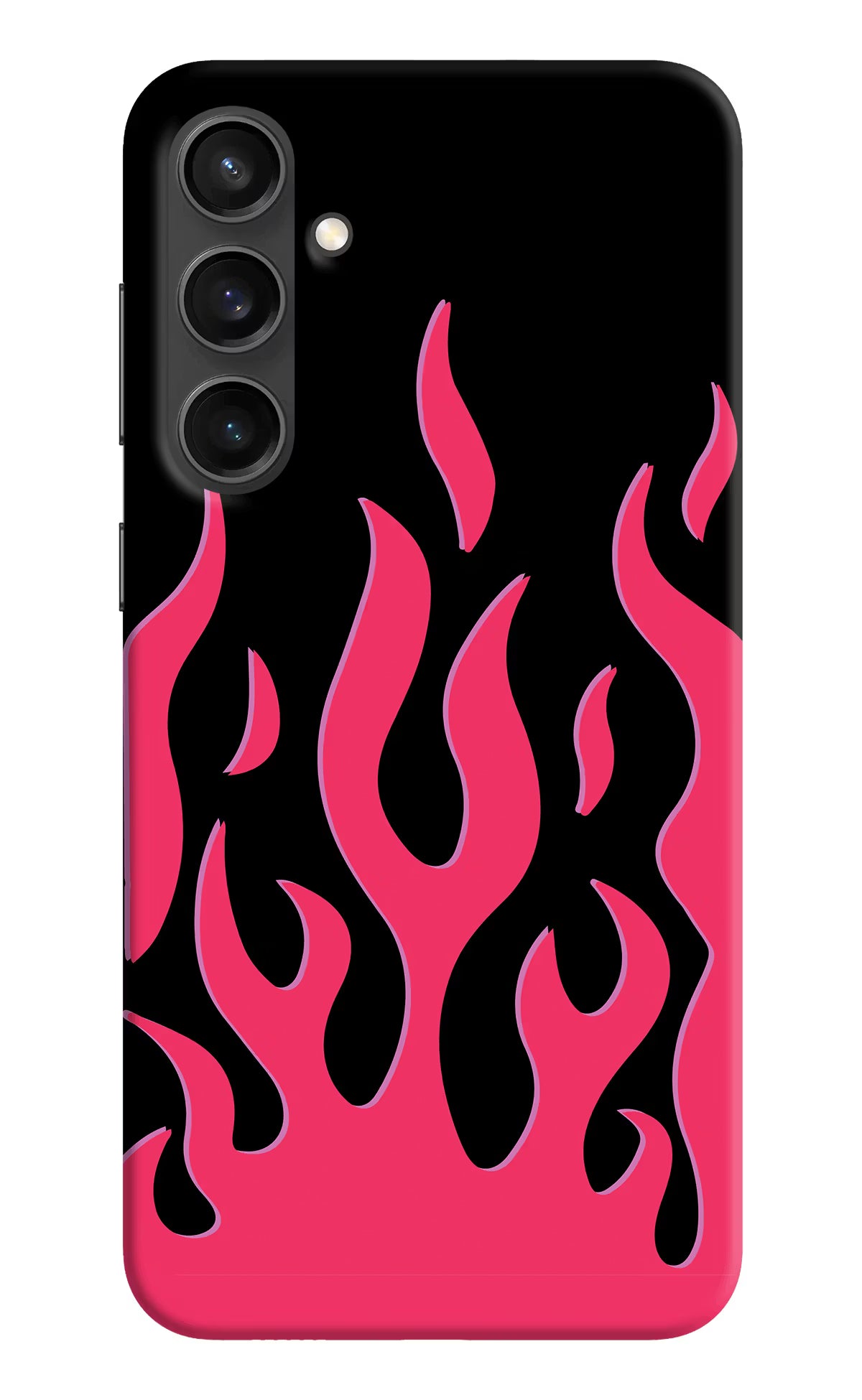 Fire Flames Samsung S23 FE 5G Hard Case Back Cover by Casekaro