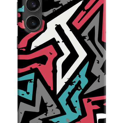Geometric Graffiti Samsung S23 FE 5G Hard Case Back Cover by Casekaro