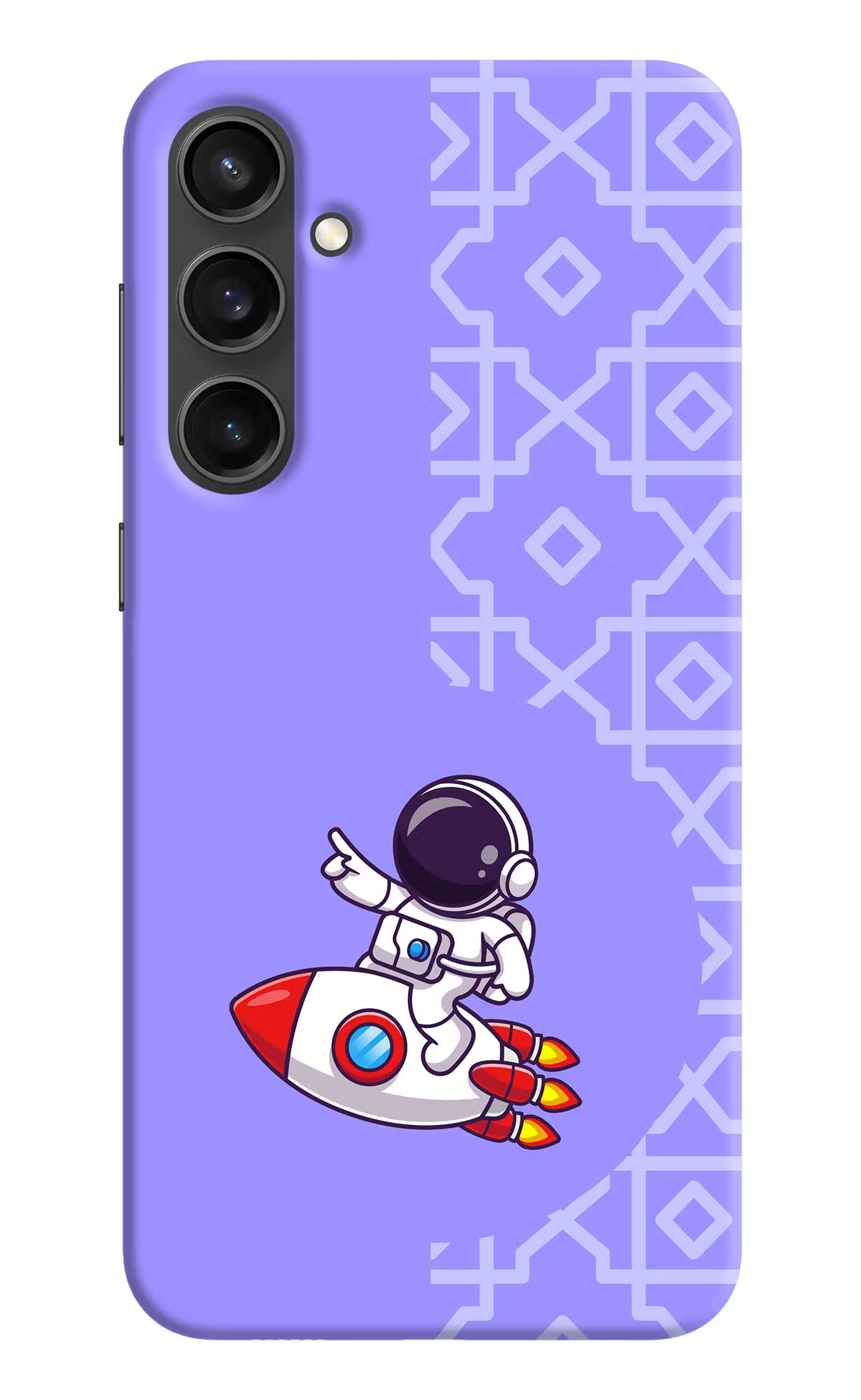 Cute Astronaut Samsung S23 FE 5G Hard Case Back Cover by Casekaro