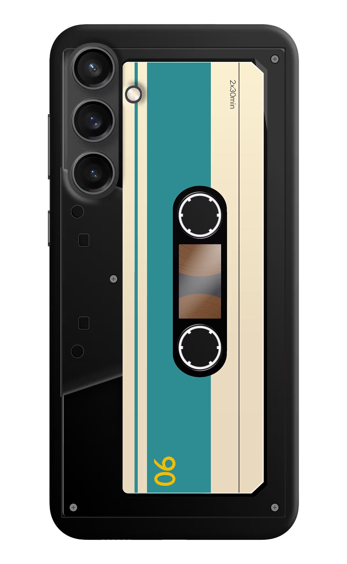 Cassette Samsung S23 FE 5G Hard Case Back Cover by Casekaro
