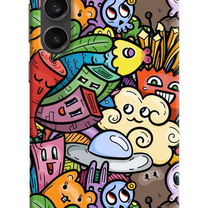 Veggie Doodle Samsung S23 FE 5G Hard Case Back Cover by Casekaro