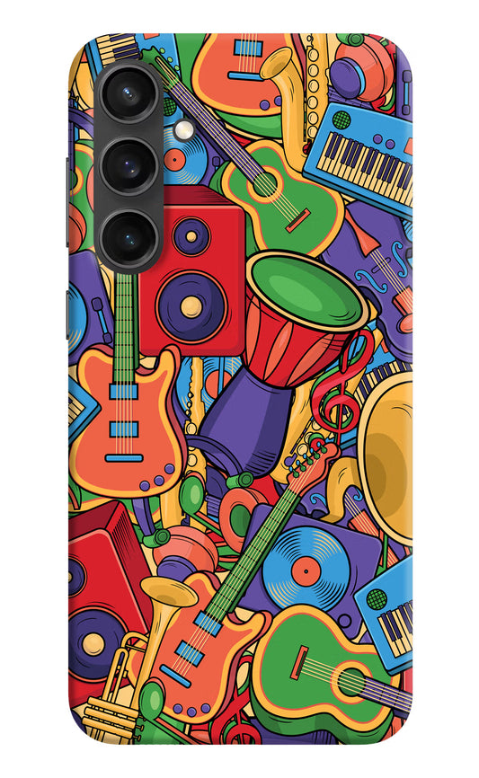 Music Instrument Doodle Samsung S23 FE 5G Hard Case Back Cover by Casekaro