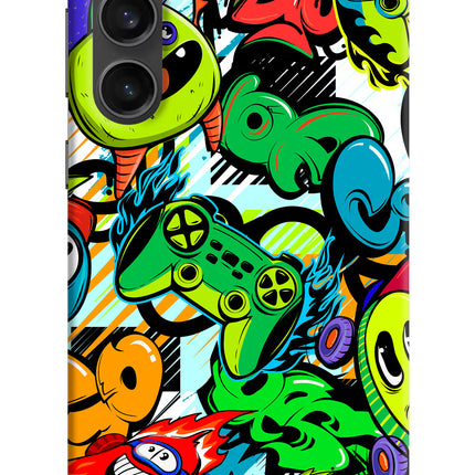 Game Doodle Samsung S23 FE 5G Hard Case Back Cover by Casekaro