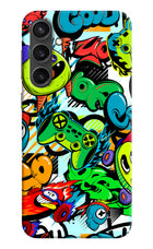 Game Doodle Samsung S23 FE 5G Hard Case Back Cover by Casekaro