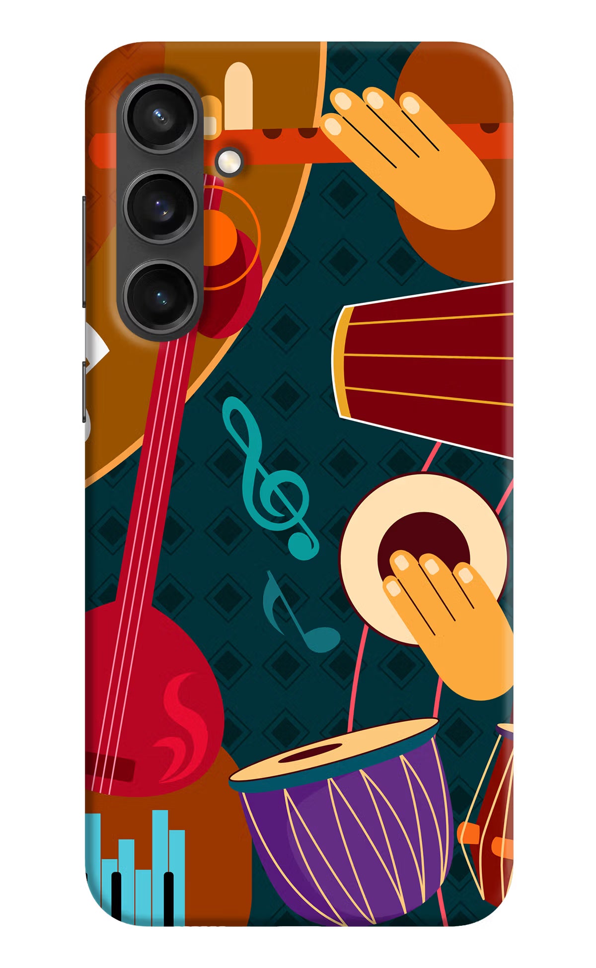 Music Instrument Samsung S23 FE 5G Hard Case Back Cover by Casekaro