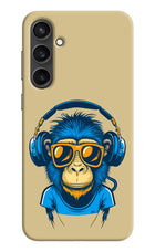Monkey Headphone Samsung S23 FE 5G Hard Case Back Cover by Casekaro