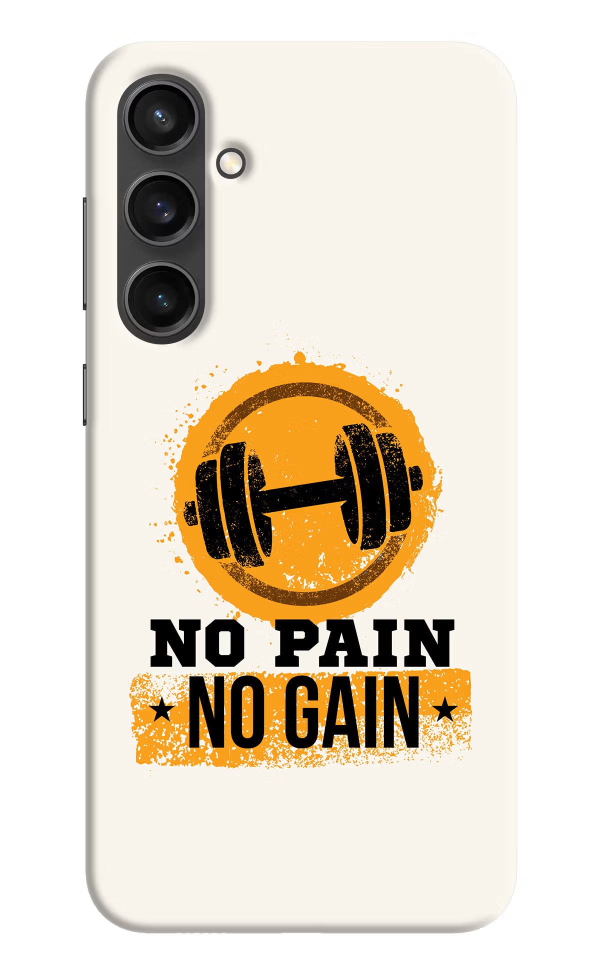 No Pain No Gain Samsung S23 FE 5G Hard Case Back Cover by Casekaro