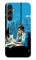 Focused Hustler (AI Generated) Samsung S23 FE 5G Hard Case Back Cover by Casekaro