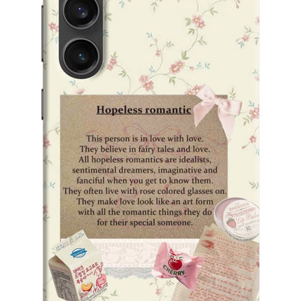 Hopeless Romantic Samsung S23 FE 5G Hard Case Back Cover by Casekaro