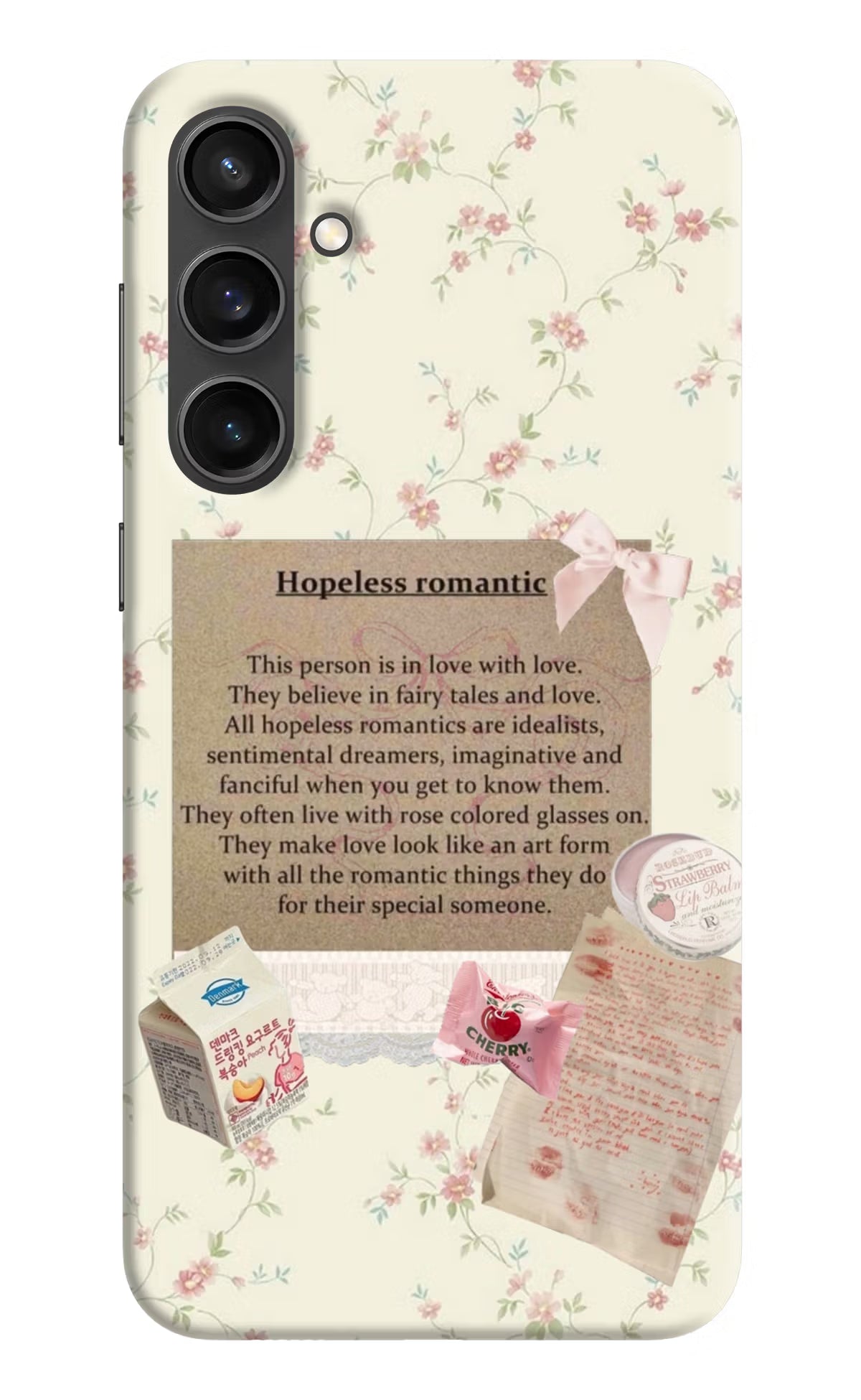 Hopeless Romantic Samsung S23 FE 5G Hard Case Back Cover by Casekaro