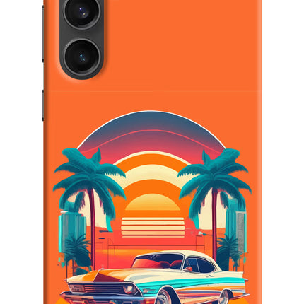 Palm Drive 80s Samsung S23 FE 5G Hard Case Back Cover by Casekaro