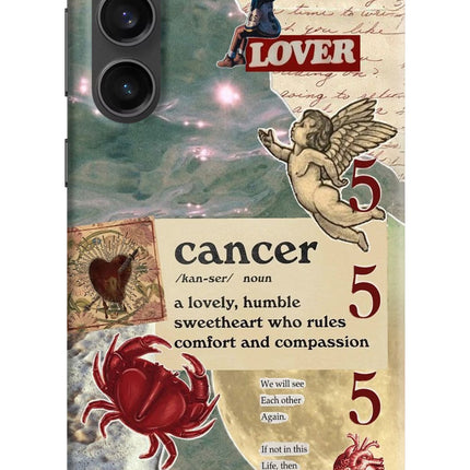 Cancer Zodiac Samsung S23 FE 5G Hard Case Back Cover by Casekaro