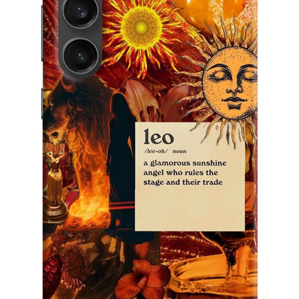 Leo Zodiac Samsung S23 FE 5G Hard Case Back Cover by Casekaro