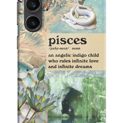 Pisces Zodiac Samsung S23 FE 5G Hard Case Back Cover by Casekaro