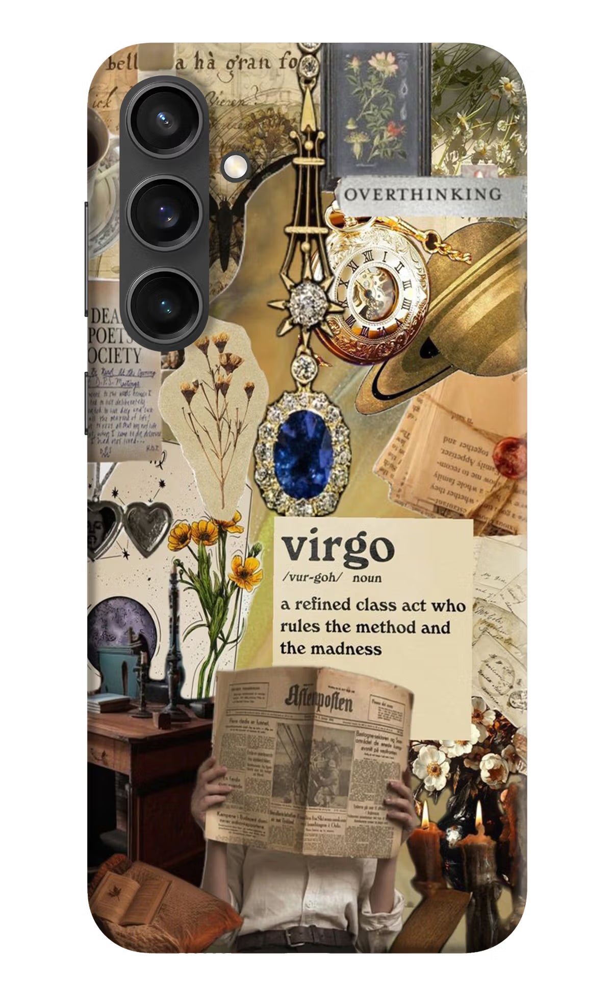 Virgo Zodiac Samsung S23 FE 5G Hard Case Back Cover by Casekaro