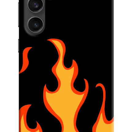Fired Up – Black Samsung S23 FE 5G Hard Case Back Cover by Casekaro
