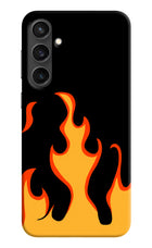 Fired Up – Black Samsung S23 FE 5G Hard Case Back Cover by Casekaro