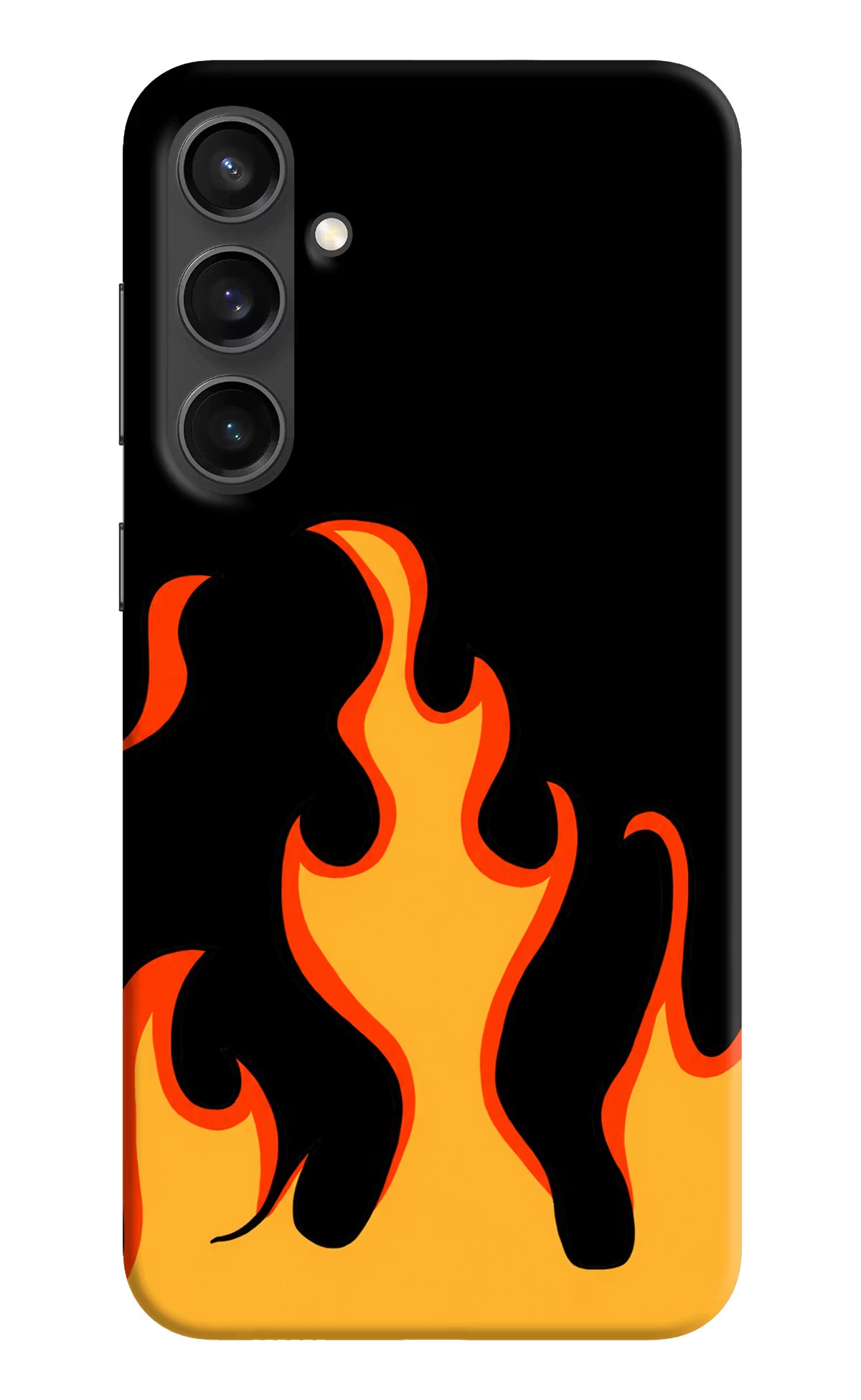 Fired Up – Black Samsung S23 FE 5G Hard Case Back Cover by Casekaro