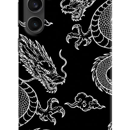 Twin Dragons Samsung S23 FE 5G Hard Case Back Cover by Casekaro