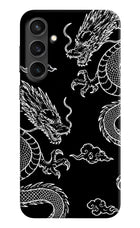 Twin Dragons Samsung S23 FE 5G Hard Case Back Cover by Casekaro