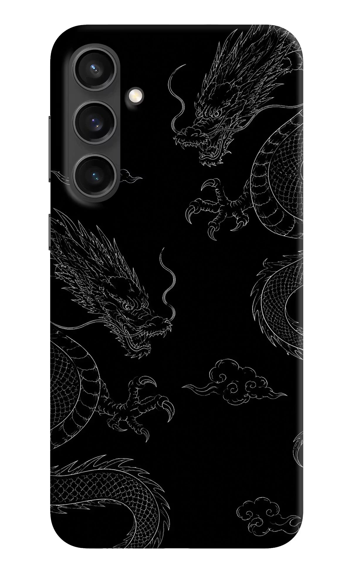 Twin Dragons Samsung S23 FE 5G Hard Case Back Cover by Casekaro