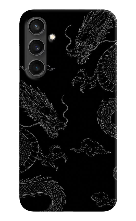 Twin Dragons Samsung S23 FE 5G Hard Case Back Cover by Casekaro